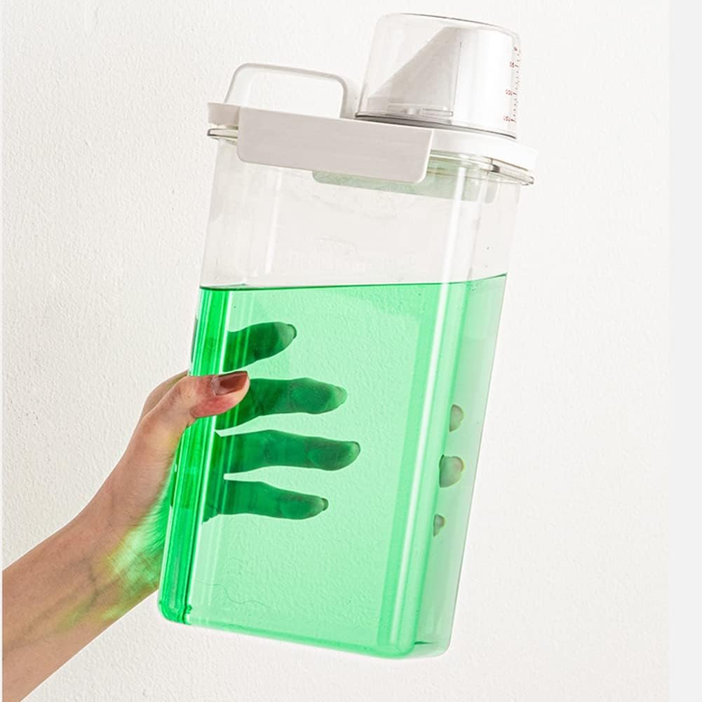 Laundry Detergent Dispenser - 70oz Scent Booster Beads Dispenser with Lids, Suitable for Laundry Beads, Oatmeal, Pet Food - Image 8