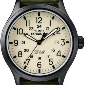 Timex Expedition Scout 40mm Men’s Analog Watch | Luminous Hands | Durable Comfortable Adjustable Strap | 24 Hour Time | Rugged Outdoor Watch | 50M Water Resistance