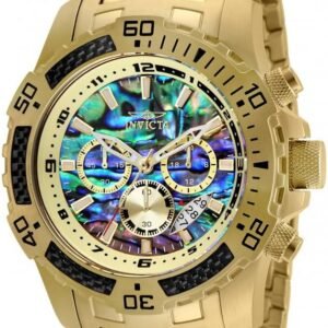 Invicta Men’s Pro Diver Scuba Quartz Watch, Gold, 25094