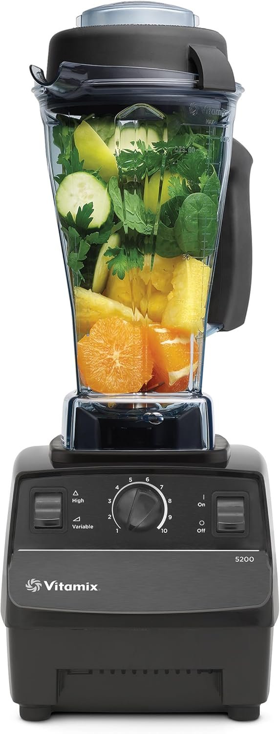 Vitamix 5200 Professional Grade Blender for Smoothies, Food Grinder and Emulsifier, 64oz Pitcher, Black - Image 2