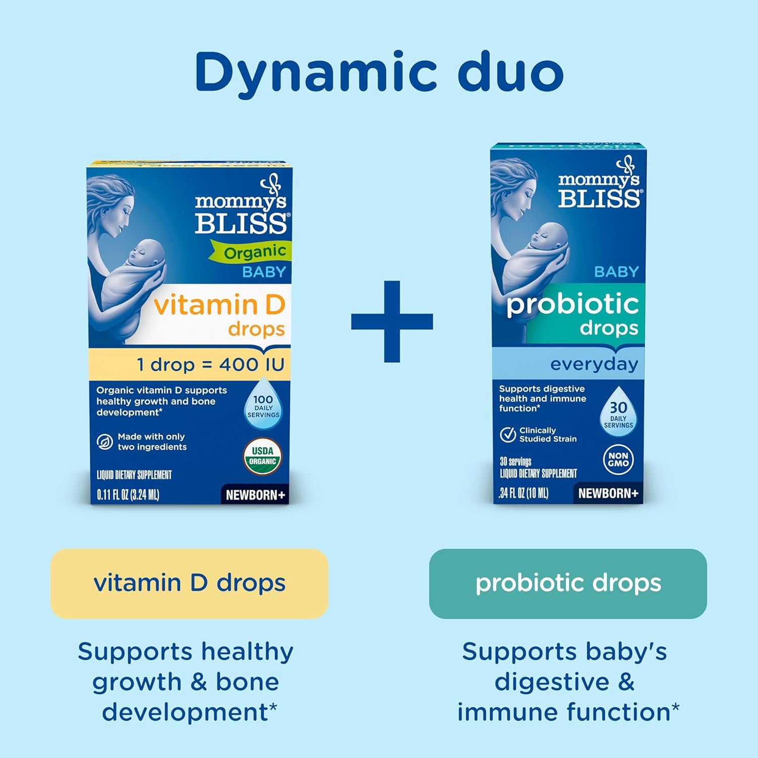 Mommy’s Bliss Organic Vitamin D Drops - Infants and Newborns - Supports Growth and Bone Development - Easy Use - 400 IU Per Drop - 100 Daily Servings - Image 8