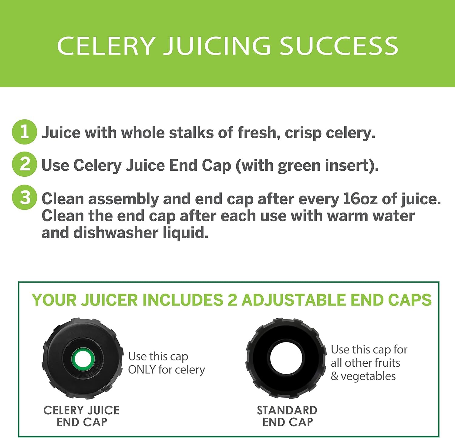 Omega Masticating Juicer, Cold Press Juicer Machine For Celery with Adjustable Dial, 200-Watts, Silver - Image 6